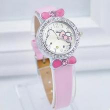 Hello Kitty Diamond Leather Watch White-LSP