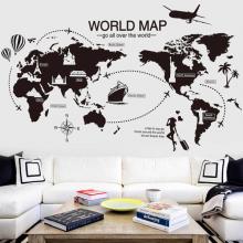 Travel the World Map Vinyl Wall Stickers-LSP