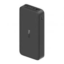 Xiaomi Redmi 20000mAh 18W Fast Charging Li-Polymer Power Bank USB Type C and Micro USB Ports, Black-LSP