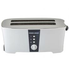 Black+Decker 1350w Cool Touch 4 Slice Toaster ET124-B503