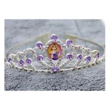 Cartoon Childrens Role Playing Hair Accessories Purple Princess Crown-LSP