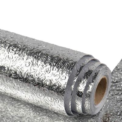 3 M Self Adhesive Kitchen Use Waterproof And Oil Proof Aluminium Foil Wrapping Paper Silver-LSP